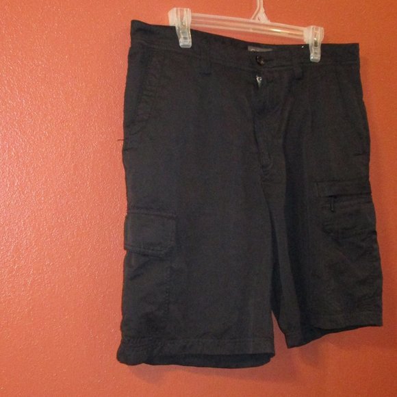 Quiksilver Men Size 34 Black Multiple Pockets Outdoor Travel Vacation Shorts - Picture 2 of 8